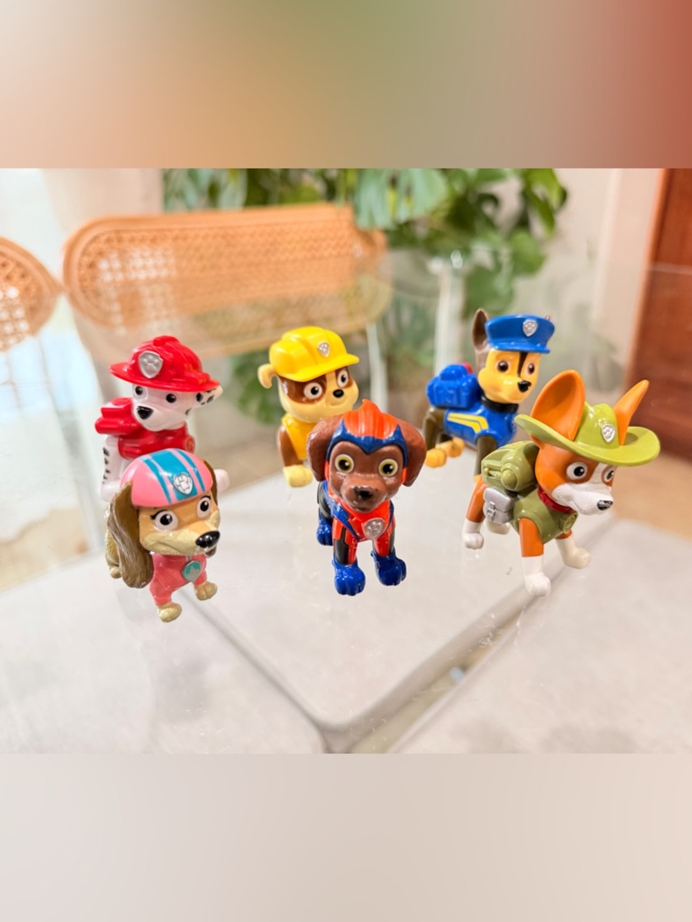Paw Patrol Figure Lot Marshall Chase Skye Zuma Rocky Rubble Toys